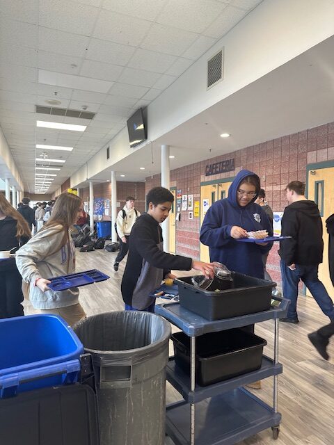 Mashpee students sorting station system